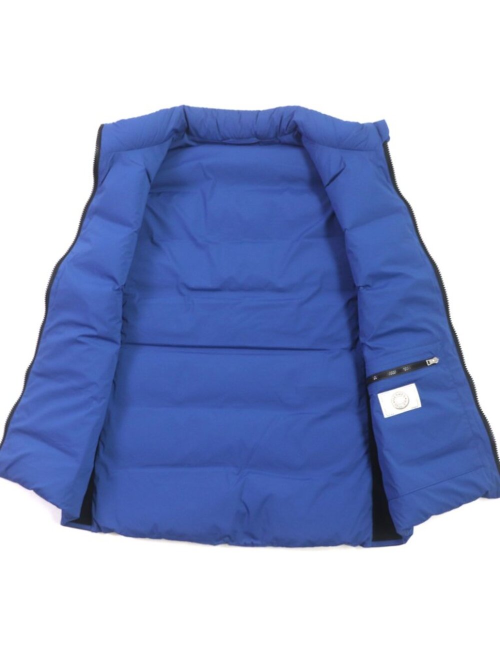 Hermes Zip Up Down Vest Gilet Blue Navy - Picture 4 of 12
